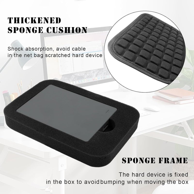 stukcaze External Hard Drive Case for Seagate 1TB 2TB 4TB 5TB HDD Hard Drives EVA Portable Carrying Case - Image 2